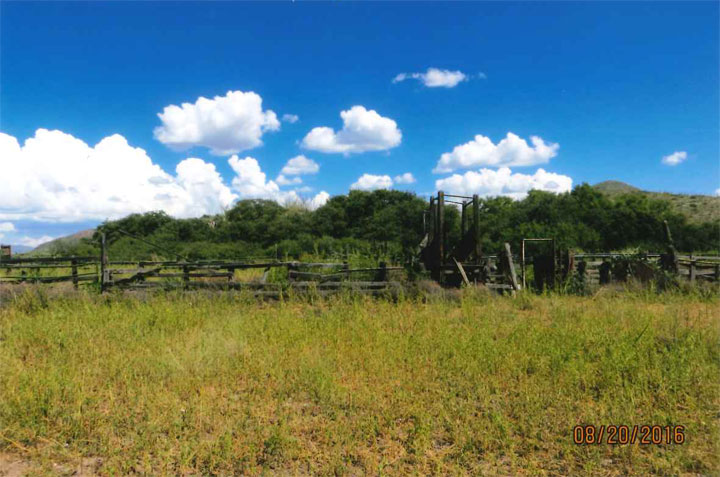 Looking East at C J Ranch Corrals at Headquarters